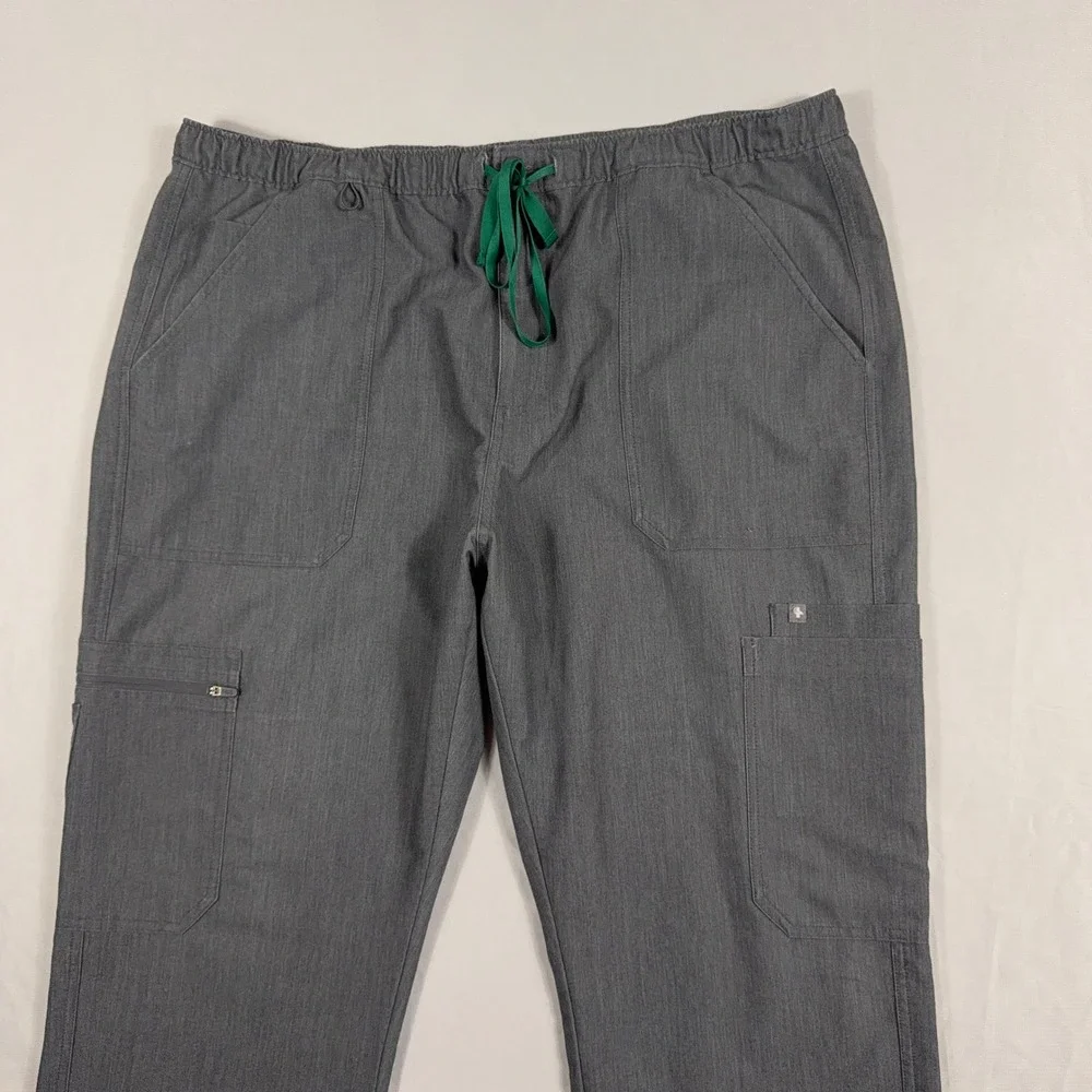 FIGS Men's Cairo Cargo Scrub Pants Technical Collection‎ XXL Heather Grey